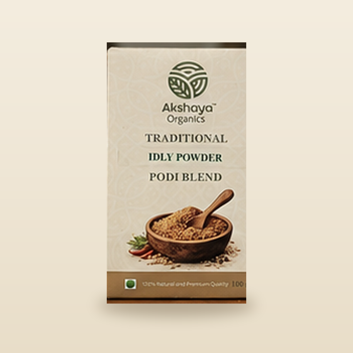 Akshaya Traditional Idly Powder Podi Blend 100 g pack