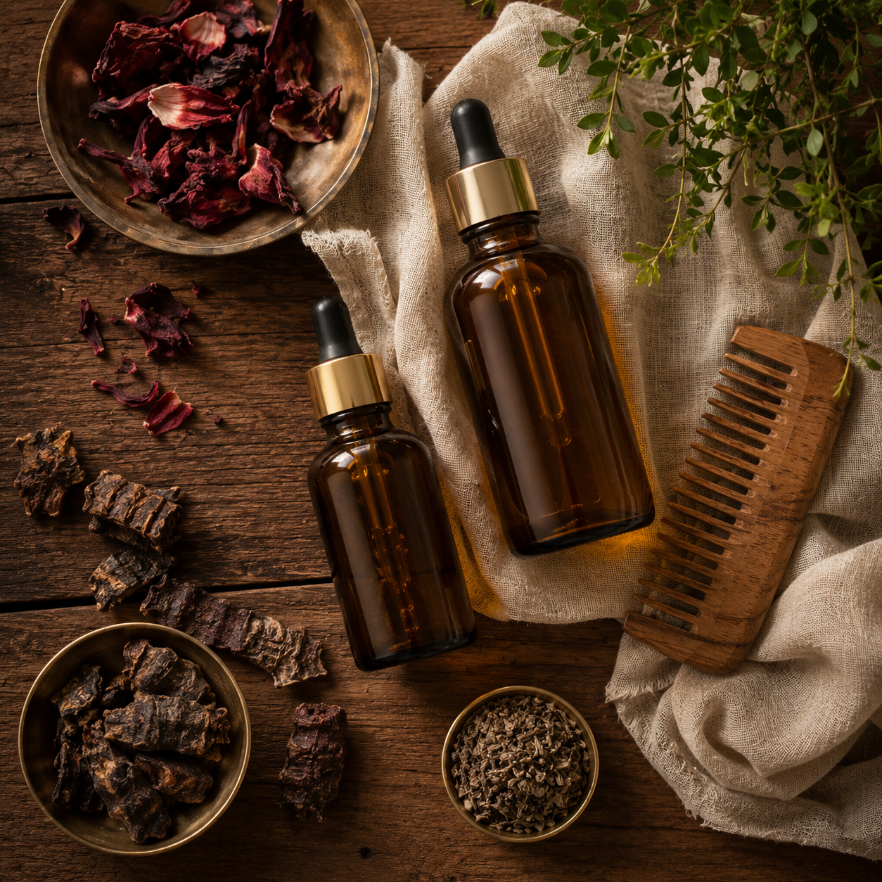 Akshaya Organics cosmetic and hair care oils