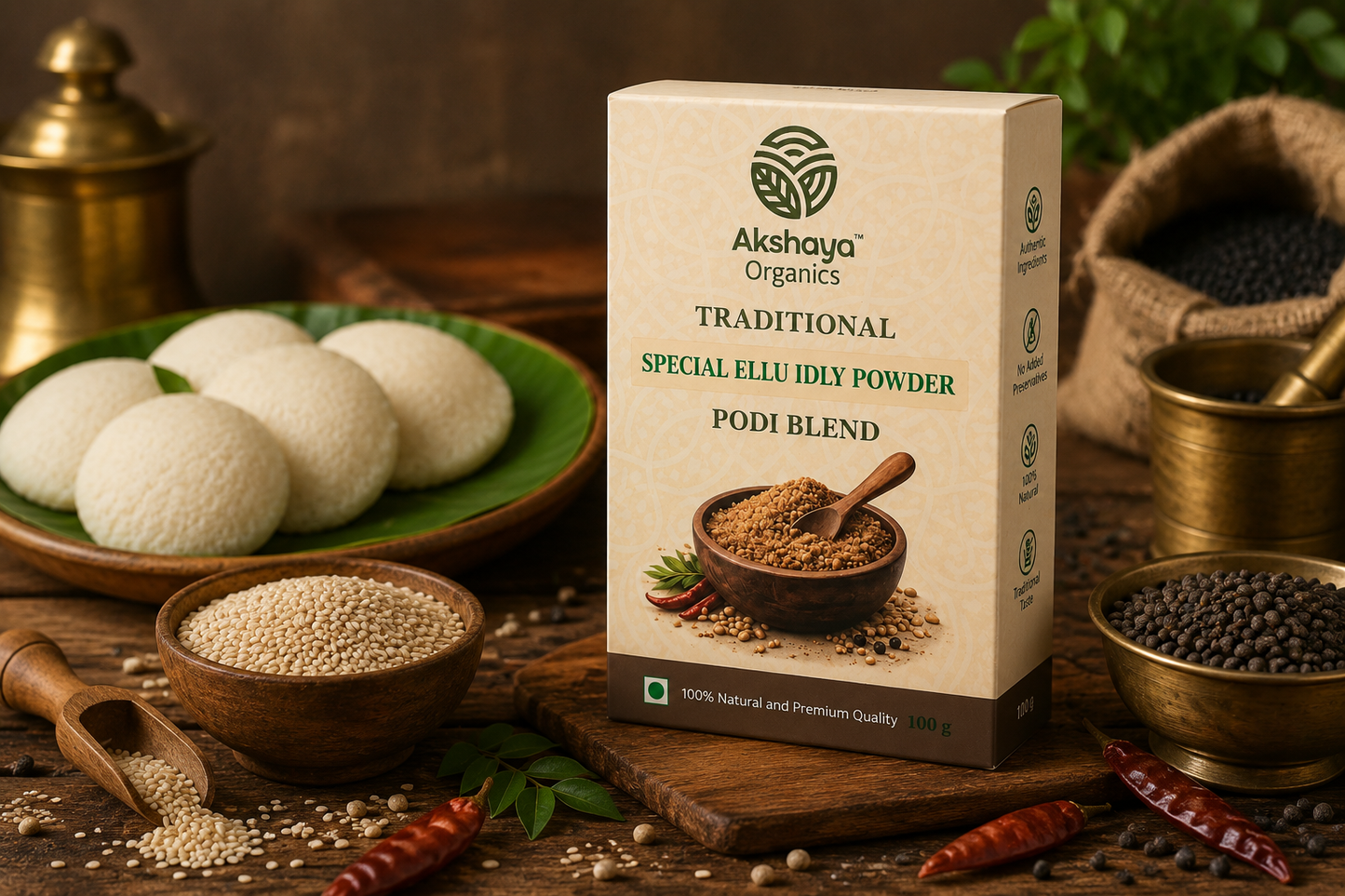 Akshaya Special Ellu Idly Podi